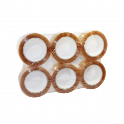 6 ROULEAUX D'ADHÉSIF COULEUR TRANSPARENT