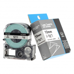 Ruban noir/blanc 12mm pour Epson LabelWorks LW400