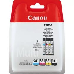 Multipack de cartouches d'encre Canon CLI-581 BK/C/M/Y