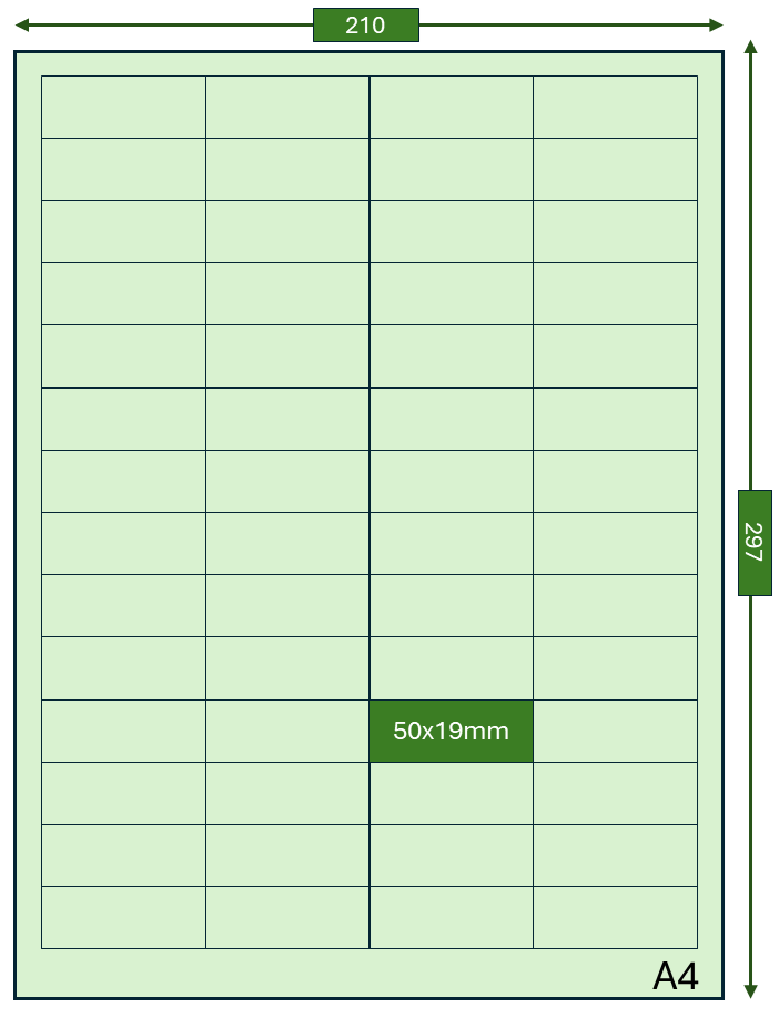 Planche étiquettes A4 – 56 étiquettes (CADU 56) – Image 2