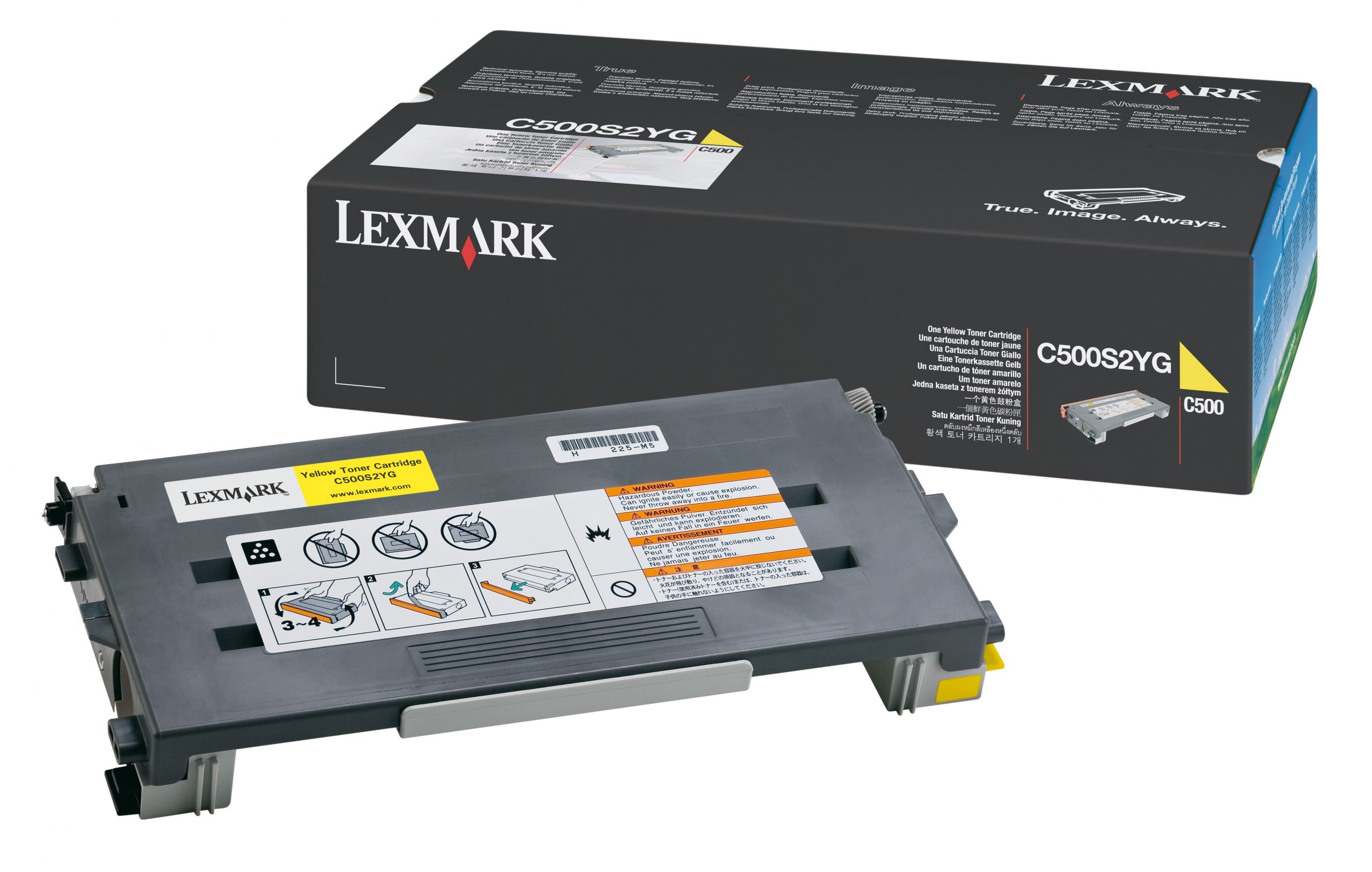 Toner Lexmark jaune C500S2YG basse capacité