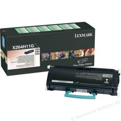 Toner Lexmark noir X264H11G ou X264H31G haute capacité