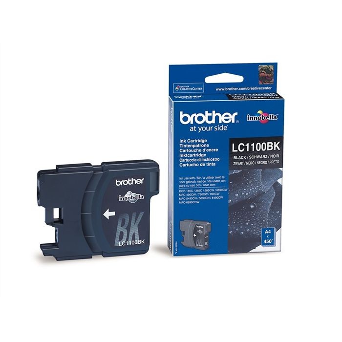 Cartouche Brother noire LC1100-BK basse capacité