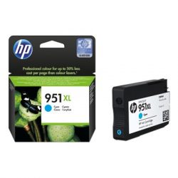 Cartouche HP - cyan (bleu) N°951 XL authentique - CN046AE haute capacité