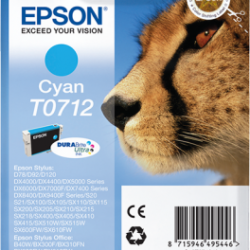 Cartouche Epson cyan (bleu) T0712