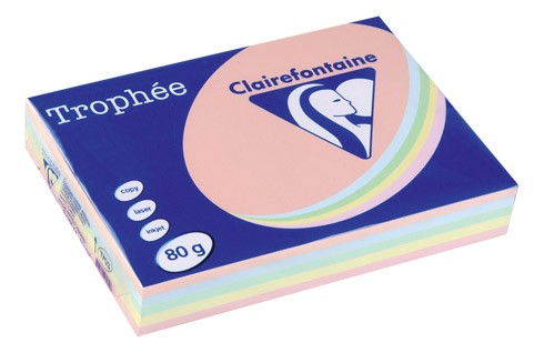 Feuilles A4 couleurs pastel 80 G/M² - 1 ramette