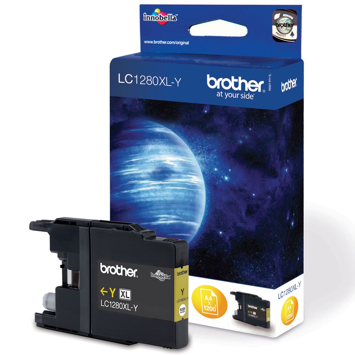 Cartouche Brother jaune LC1280XL-Y haute capacité