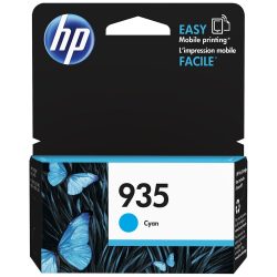 Cartouche HP - cyan (bleu) N°935 authentique - C2P20A basse capacité