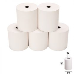 Bobines papier THERMIQUES (lot de 5)
