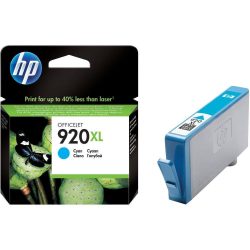 Cartouche HP - cyan (bleu) N°920 XL authentique - CD972AE haute capacité