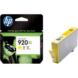 Cartouche HP - jaune N°920 XL authentique - CD974AE haute capacité.