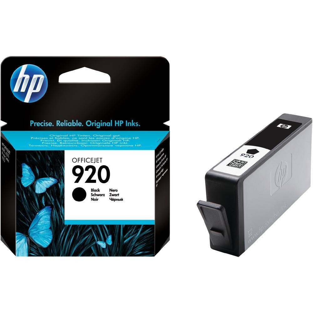 Cartouche HP - noire N°920 authentique - CD971AE basse capacité