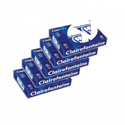 Feuilles A4 blanches 80 G/M² Clairefontaine - 5 ramettes