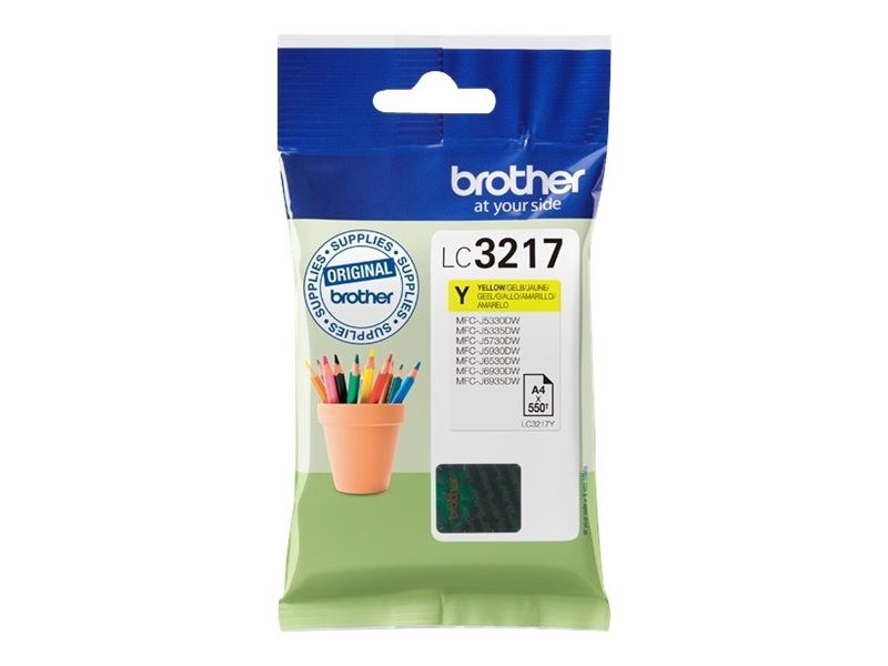Cartouche Brother jaune 5730 LC3217Y basse capacité