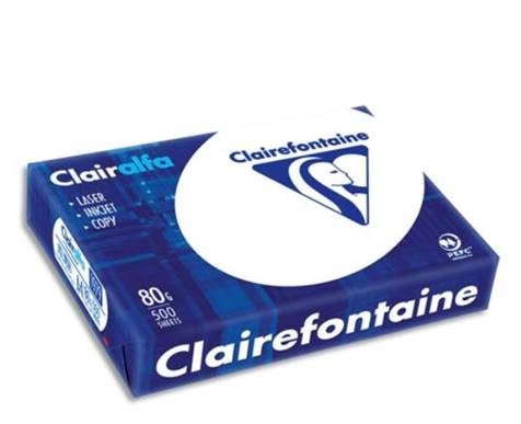 Feuilles A4 blanches 80 G/M² Clairefontaine – 1 ramette - LEOboutique